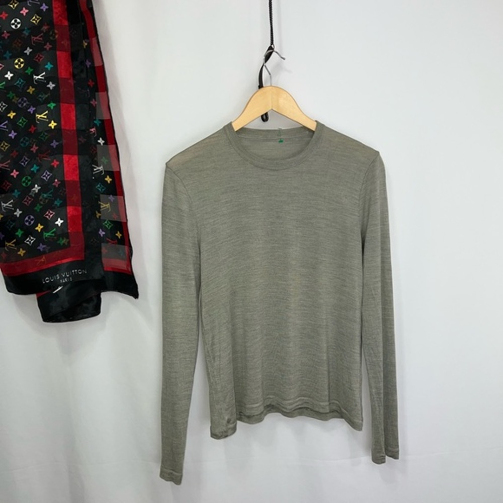 JIL SANDER Italian Silk Designer Crew Neck Luxury Tee Shirt Made in Italy 🩸